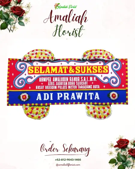 Papan Bunga Ucapan Selamat Malangrejo
